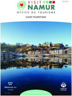 GUIDE TOURISTIQUE - www.visitnamur.eu - FR 2021 - Office du Tourisme de Namur