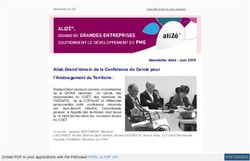 Alizé,Grand témoin de la Conférence du Cercle pour l'Aménagement du Territoire