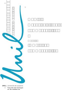 MSC - Médecine et santé communautaires - Module - UNIL