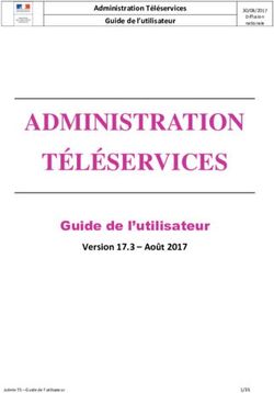 ADMINISTRATION TÉLÉSERVICES - Version 17.3 - Août 2017 - Administration Téléservices - Cria Amiens