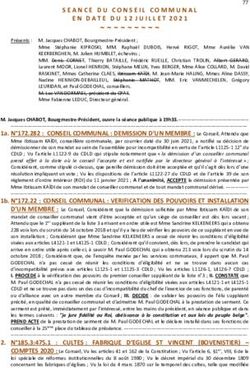SEANCE DU CONSEIL COMMUNAL EN DATE DU 12 JUILLET 2021 - Waremme