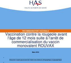 Vaccination contre la rougeole avant l'âge de 12 mois suite à l'arrêt de commercialisation du vaccin monovalent ROUVAX - RECOMMANDATION VACCINALE ...