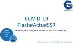 COVID-19 Flash#Actu#SSR - Dr K. Astruc, Dr N. Floret, Dr B. Rosolen & I. Rousseaux - CPias BFC