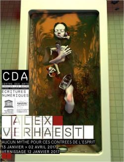 ALEX VERHAEST AUCUN MYTHE POUR CES CONTREES DE L'ESPRIT 13 JANVIER 02 AVRIL 2017 VERNISSAGE 12 JANVIER 2017 - Myra