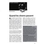 Quand les clowns passent - Solange L&eacute;vesque Jeu Revue de th&eacute;&acirc;tre - &Eacute;rudit