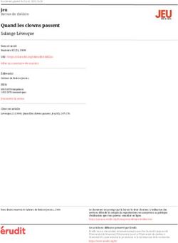 Quand les clowns passent - Solange Lévesque Jeu Revue de théâtre - Érudit