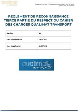REGLEMENT DE RECONNAISSANCE TIERCE PARTIE DU RESPECT DU CAHIER DES CHARGES QUALIMAT TRANSPORT - Version 2.0