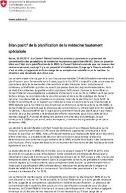Bilan positif de la planification de la médecine hautement spécialisée - CDS