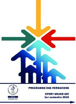 PROGRAMME DES FORMATIONS SPORT GRAND EST - 1er semestre 2019 - CROS Grand Est