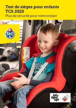 Test de sièges pour enfants - TCS 2020 Plus de sécurité pour votre enfant