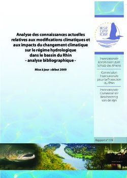 Analyse des connaissances actuelles relatives aux modifications climatiques et aux impacts du changement climatique sur le régime hydrologique ...
