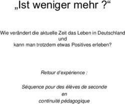 "Ist weniger mehr ?" Wie ver&auml;ndert die aktuelle Zeit das Leben in Deutschland und - kann man trotzdem etwas Positives erleben? - Allemand