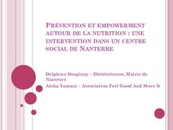 PRÉVENTION ET EMPOWERMENT AUTOUR DE LA NUTRITION : UNE INTERVENTION DANS UN CENTRE SOCIAL DE NANTERRE - Delphine Despinoy - Diététicienne, Mairie ...