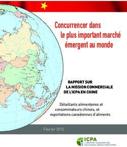 Concurrencer dans le plus important marché émergent au monde - RAPPORT SUR LA MISSION COMMERCIALE DE L'ICPA EN CHINE