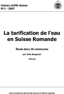 La tarification de l'eau en Suisse Romande - Cahiers ACME-Suisse N 1 2007 - aqueduc.info