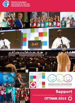 Rapport Internationale de l'Education 7e Congrès mondial - OTTAWA 2015