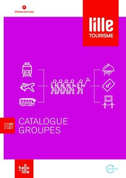CATALOGUE GROUPES 2020 2021 - Office de tourisme de Lille