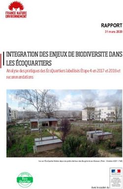 INTEGRATION DES ENJEUX DE BIODIVERSITE DANS LES &Eacute;COQUARTIERS
