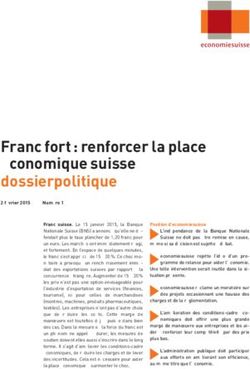 Franc fort : renforcer la place économique suisse dossierpolitique