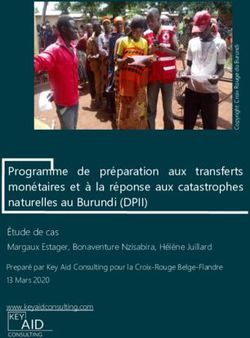 Programme de préparation aux transferts monétaires et à la réponse aux catastrophes naturelles au Burundi (DPII) - Cash Hub
