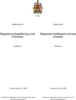 Regulations Establishing a List
