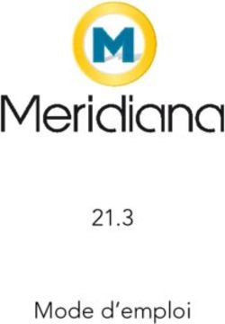 Mode d'emploi 21.3 - Meridiana