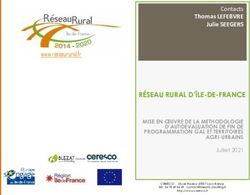 RÉSEAU RURAL D'ÎLE-DE-FRANCE - Contacts Thomas LEFEBVRE Julie SEEGERS