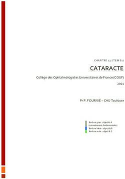 CATARACTE Coll&egrave;ge des Ophtalmologistes Universitaires de France (COUF) 2021 Pr P. FOURNI&Eacute; - CHU Toulouse