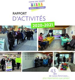 D'ACTIVIT&Eacute;S RAPPORT - Centre des femmes solidaires et engag&eacute;es