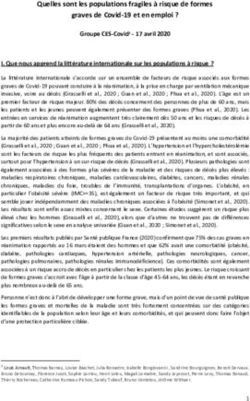 Quelles sont les populations fragiles à risque de formes graves de Covid-19 et en emploi ?