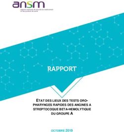 ETAT DES LIEUX DES TESTS ORO-PHARYNGES RAPIDES DES ANGINES A STREPTOCOQUE BETA-HEMOLYTIQUE DU GROUPE A OCTOBRE 2019 - ANSM