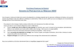 SESSIONS DE PREPARATION AU MARIAGE 2020 - PASTORALE FAMILIALE DE GENEVE