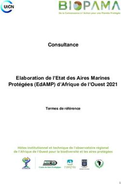 CONSULTANCE ELABORATION DE L'ETAT DES AIRES MARINES PROTÉGÉES (EDAMP) D'AFRIQUE DE L'OUEST 2021 - TERMES DE RÉFÉRENCE - BIOPAMA