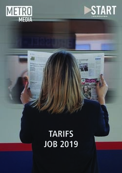TARIFS JOB 2019 - Metro Media