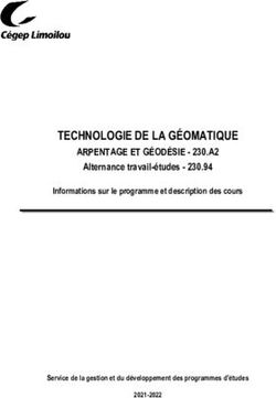 TECHNOLOGIE DE LA GÉOMATIQUE - ARPENTAGE ET GÉODÉSIE - 230.A2 Alternance travail-études 230.94 - 230.A2 Alternance travail-études
