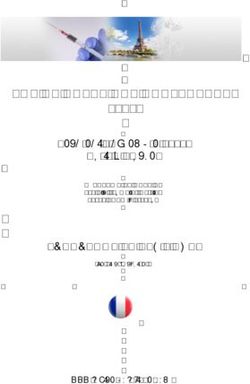 TOXINE BOTULIQUE CONFERENCE 2019 - PROGRAMME SCIENTIFIQUE Vendredi 6 d&eacute;cembre 2019 Paris - France