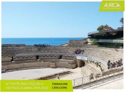 ACTIVITÉS DIDACTIQUES et VISITES SCOLAIRES 2019-2020 TARRAGONE - Auriga Serveis ...