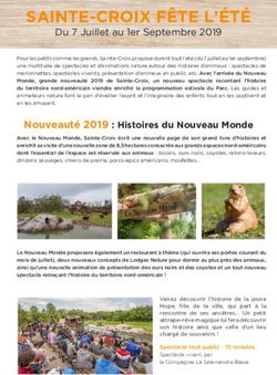 SAINTE-CROIX FÊTE L'ÉTÉ - Du 7 Juillet au 1er Septembre 2019