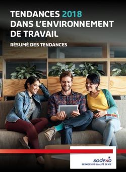 TENDANCES 2018 DANS L'ENVIRONNEMENT DE TRAVAIL - RÉSUMÉ DES TENDANCES - Sodexo
