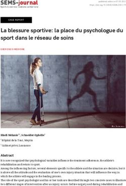 La blessure sportive: la place du psychologue du sport dans le réseau de soins - SEMS-journal