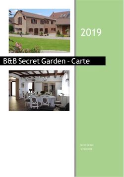 2019 B&B Secret Garden - Carte