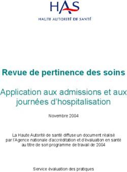 Revue de pertinence des soins - Application aux admissions et aux journées d'hospitalisation
