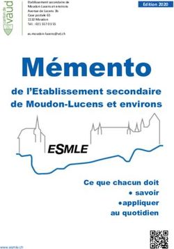Mémento de l'Etablissement secondaire de Moudon-Lucens et environs - EduVD