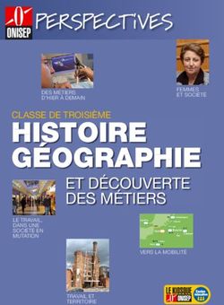 HISTOIRE GÉOGRAPHIE ET DÉCOUVERTE DES MÉTIERS - Plateforme d'Enseignement Numérique