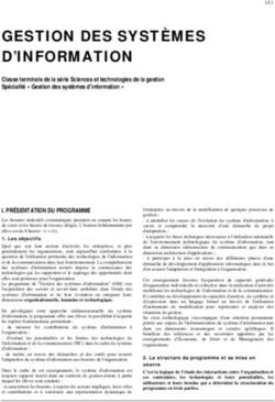 GESTION DES SYSTÈMES D'INFORMATION
