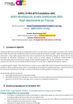 Post-doctorants en France - AIDES INDIVIDUELLES JEUNES CHERCHEURS 2023