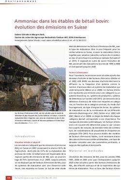 Ammoniac dans les &eacute;tables de b&eacute;tail bovin: &eacute;volution des &eacute;missions en Suisse - Agrarforschung ...