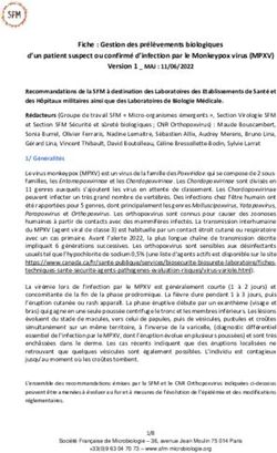 Fiche : Gestion des pr&eacute;l&egrave;vements biologiques d'un patient suspect ou confirm&eacute; d'infection par le Monkeypox virus (MPXV)