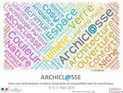 ARCHICL@SSE Vers une architecture scolaire innovante et compatible avec le numérique - Archiclasse