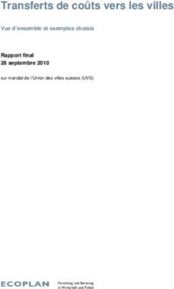 Transferts de coûts vers les villes